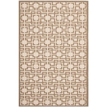 Safavieh Martha Stewart Medium Rectangle Area Rug Beige & Brown - 6 ft. 7 in. x 9 ft. 6 in. MSR4281-232-6